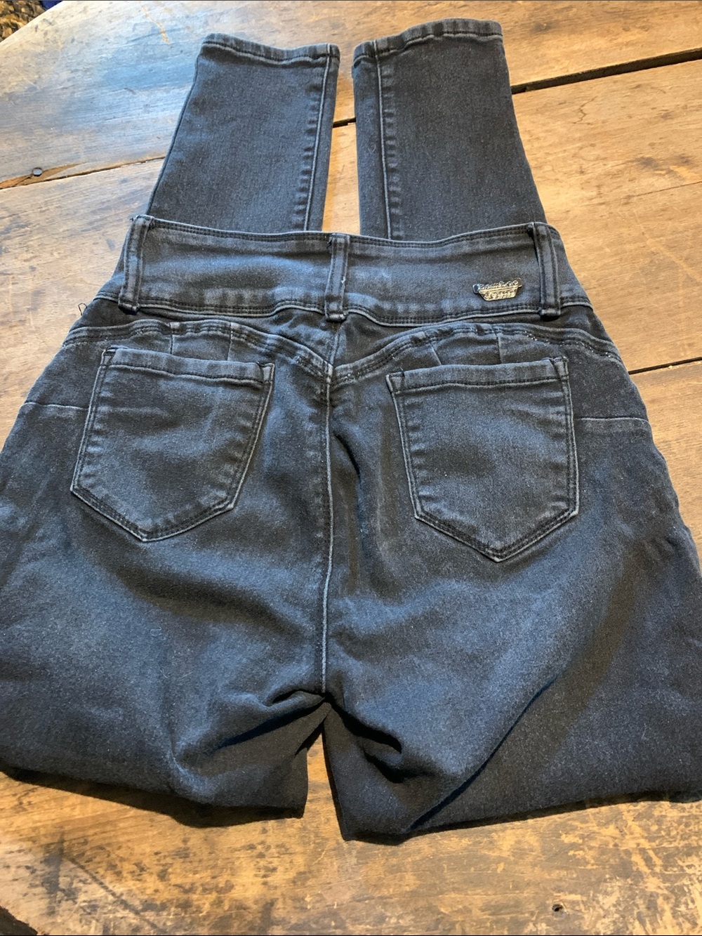 Awesome Black High-Waist Bamboo Skinny Jeans